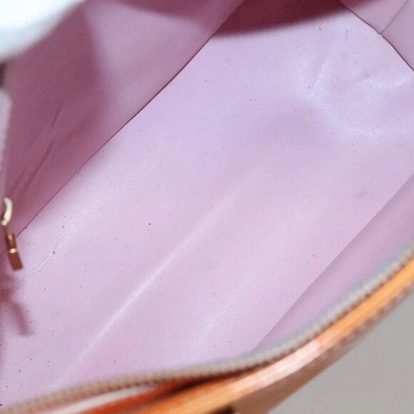 LOUIS VUITTON Monogram Vernis Houston Bag Marshmallow Pink M91302 LV Auth BA3921 - Picture 10 of 16